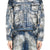 HARD-WASHED DAMAGED DENIM JACKET / BLU 
