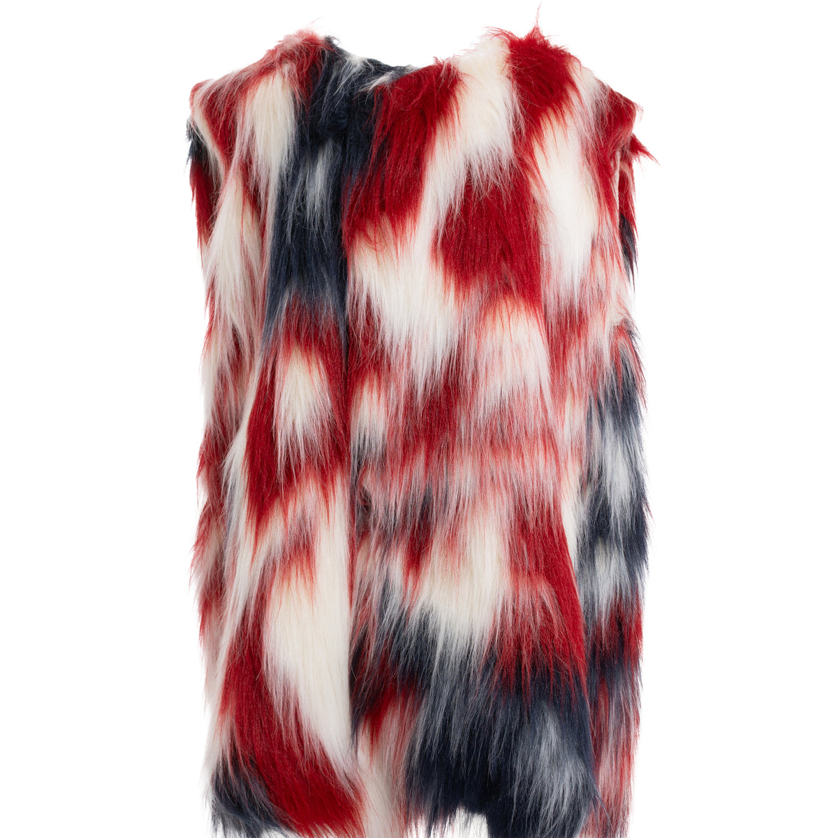 MASU エムエーエスユー FW23 MARBLE FLAG FUR VEST / FLAG