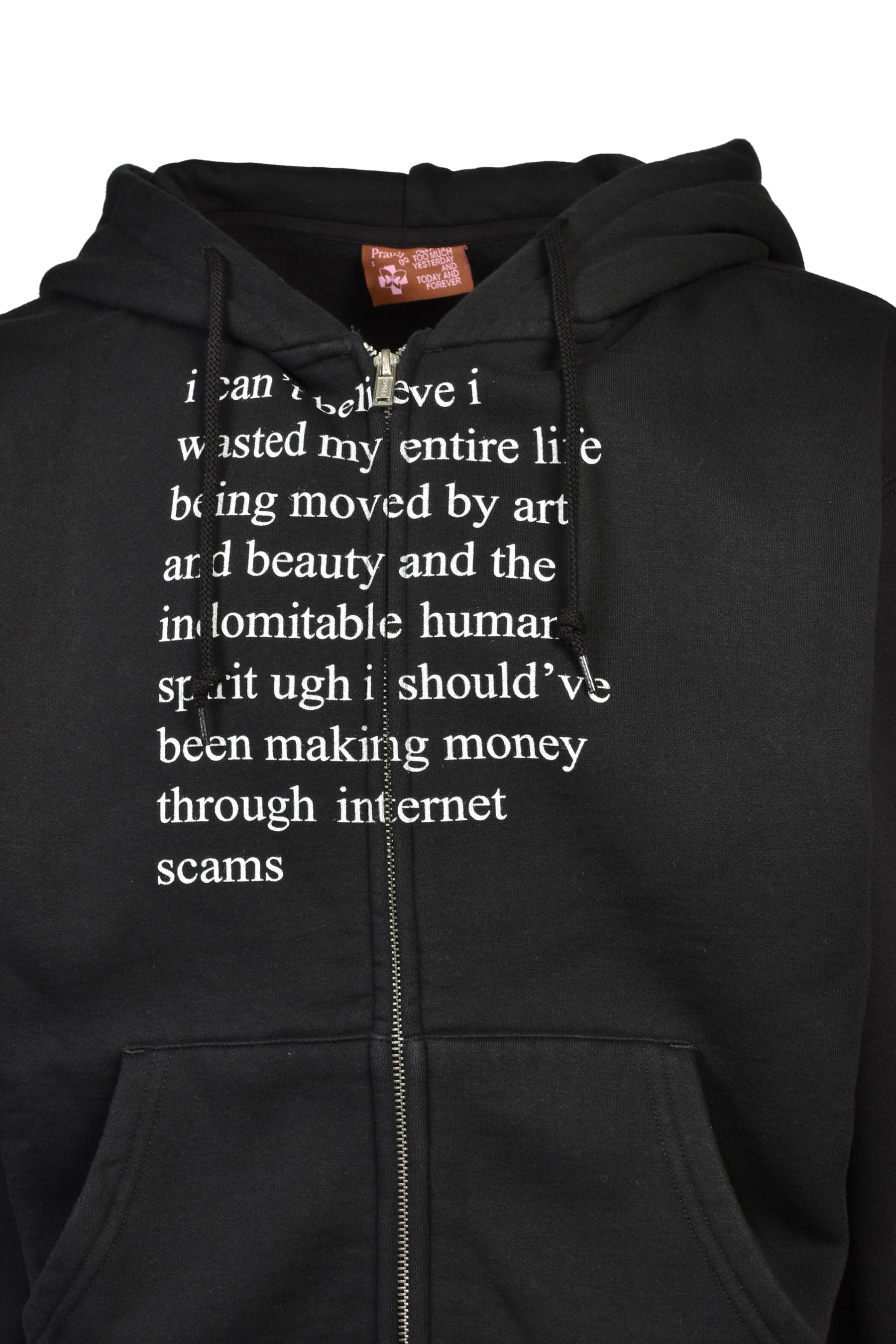 INTERNET SCAMS HOODIE / BLK