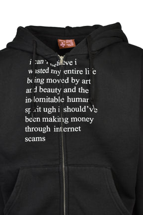 INTERNET SCAMS HOODIE / BLK