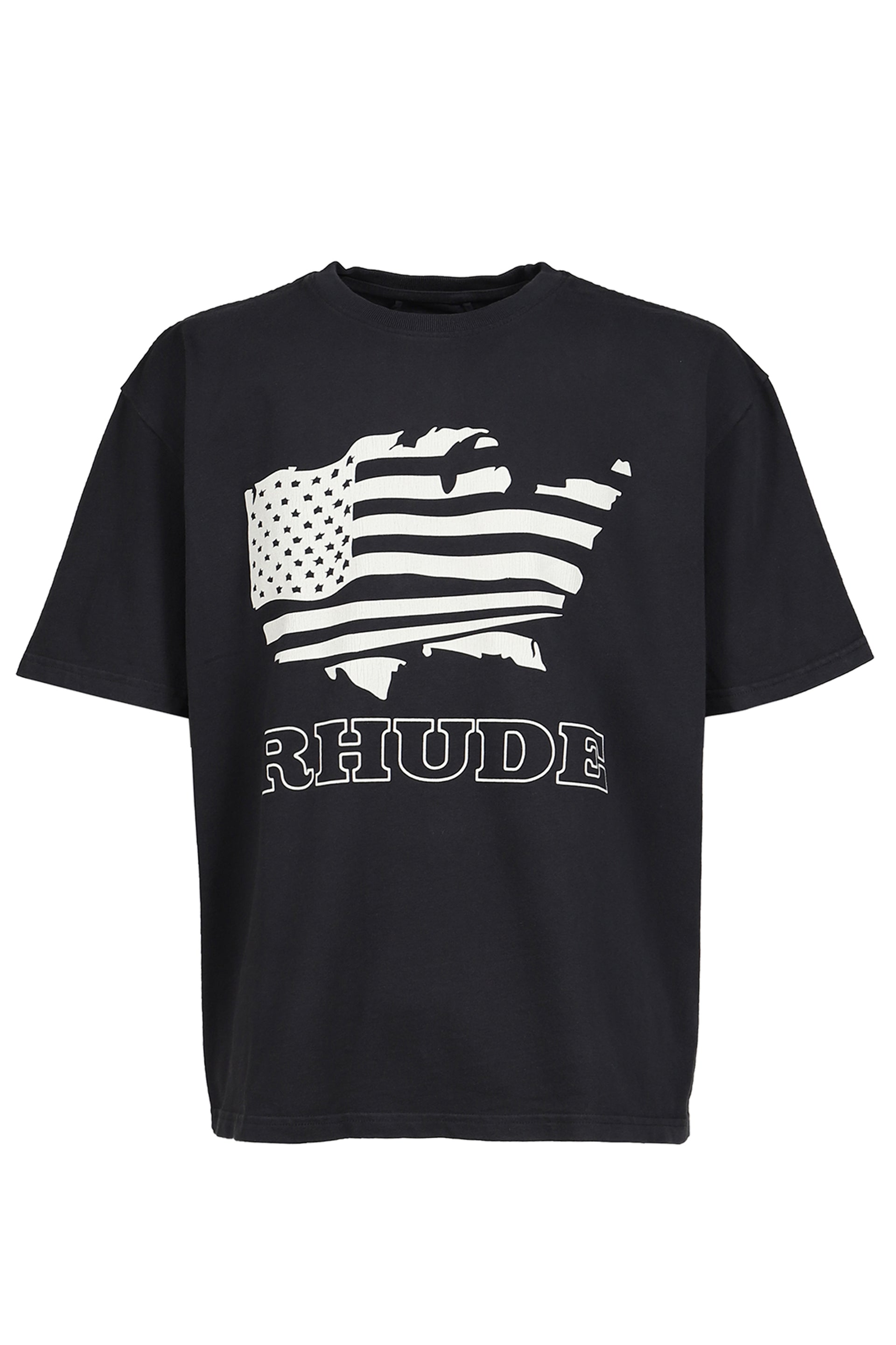 RHUDE BANNER TEE / BLK