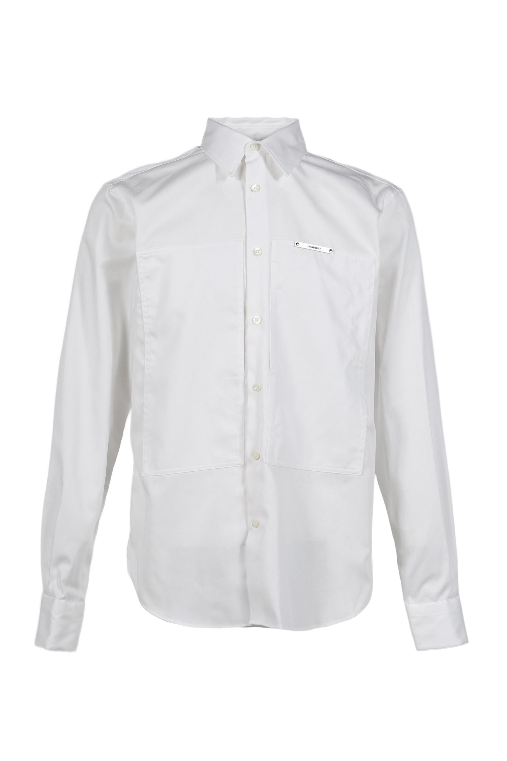 DAIRIKU "BENJAMIN"W-PKT DRESS L-S SHIRT / WHT