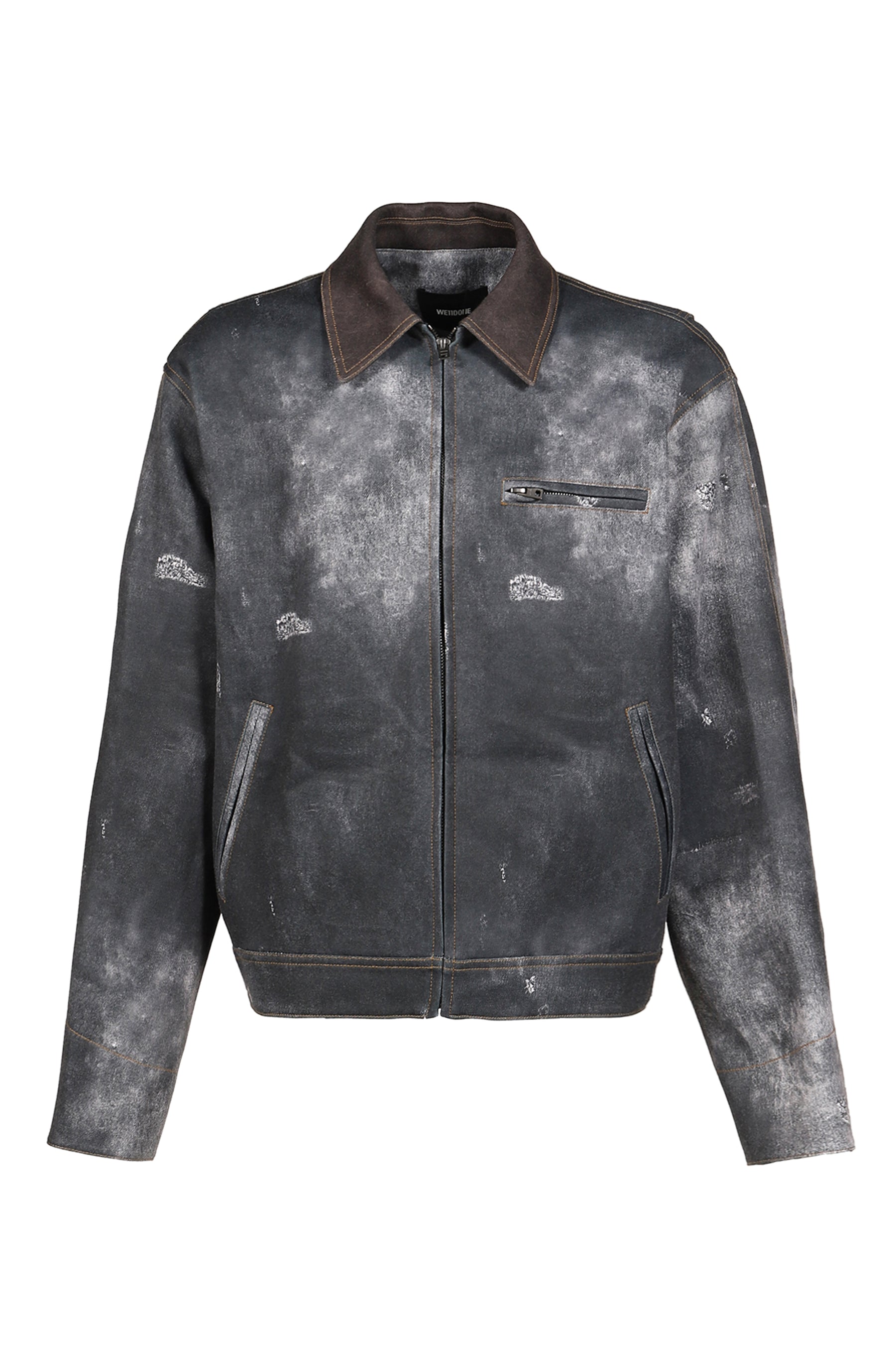 BLACK TROMPE L'OEIL DENIM JACKET / BLK