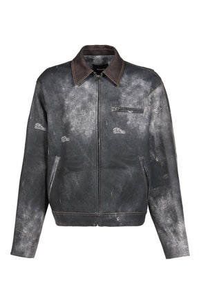 BLACK TROMPE L'OEIL DENIM JACKET / BLK