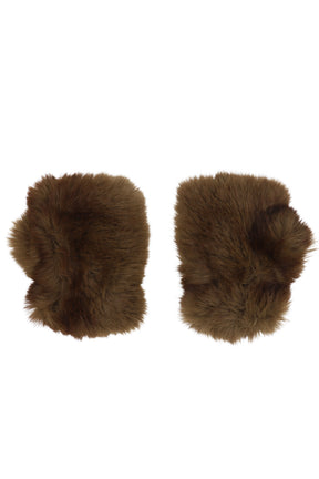 ARIEL LEOPARD FINGERLESS GLOVES / MINK