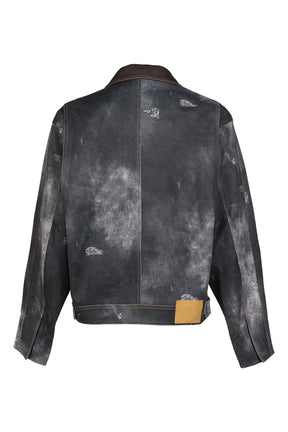 BLACK TROMPE L'OEIL DENIM JACKET / BLK
