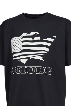 RHUDE BANNER TEE / BLK