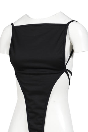 SQUARED BODYSUIT / BLK