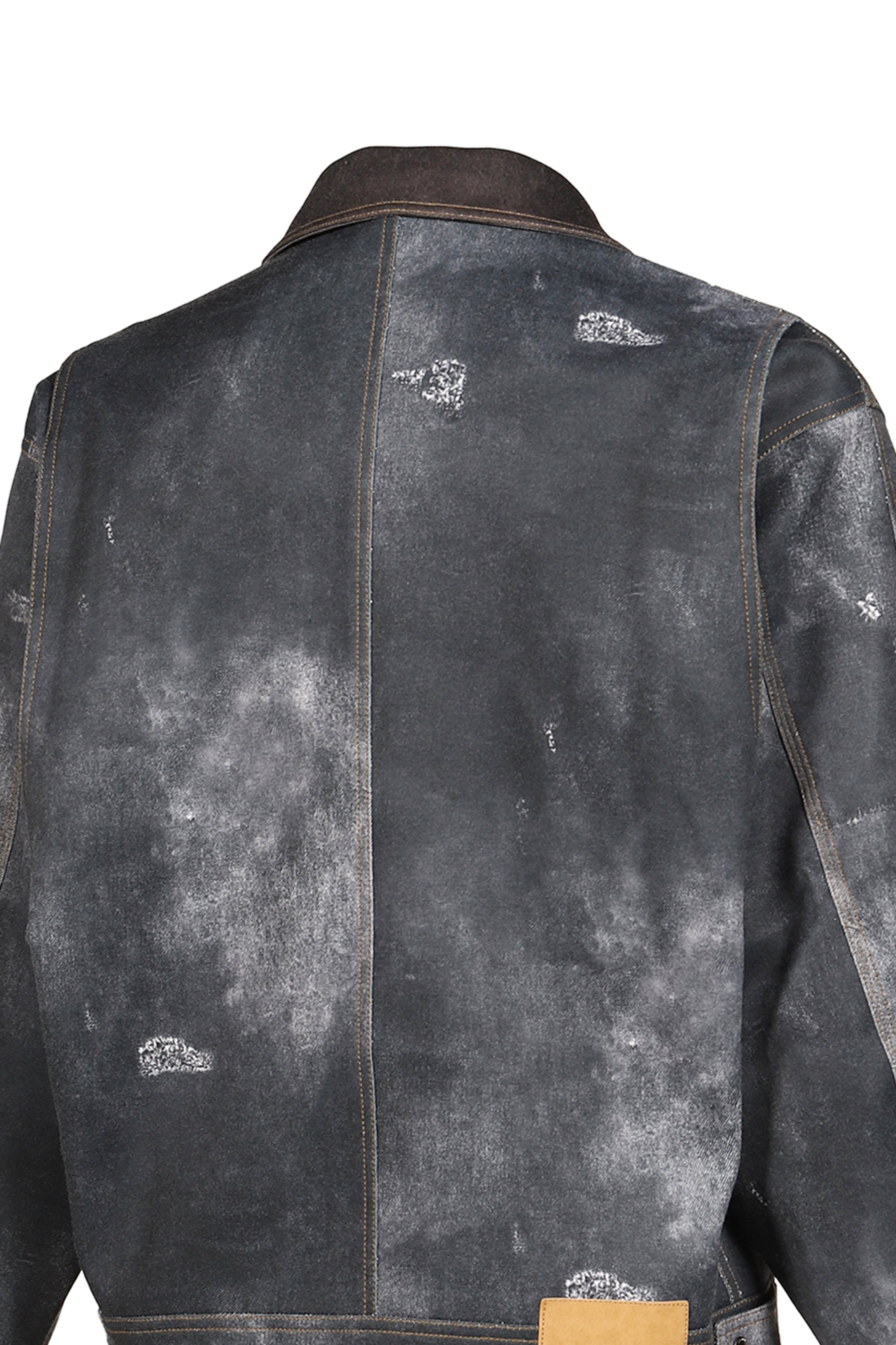 BLACK TROMPE L'OEIL DENIM JACKET / BLK