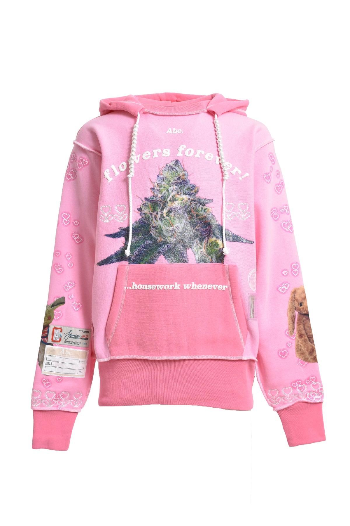 Advisory Board Crystals (ABC.) ABC. FLOWERS FOREVER HOODIE / PNK