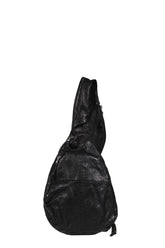 LEATHER SLING BAG / BLK