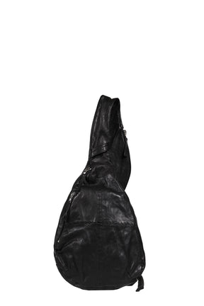 LEATHER SLING BAG / BLK