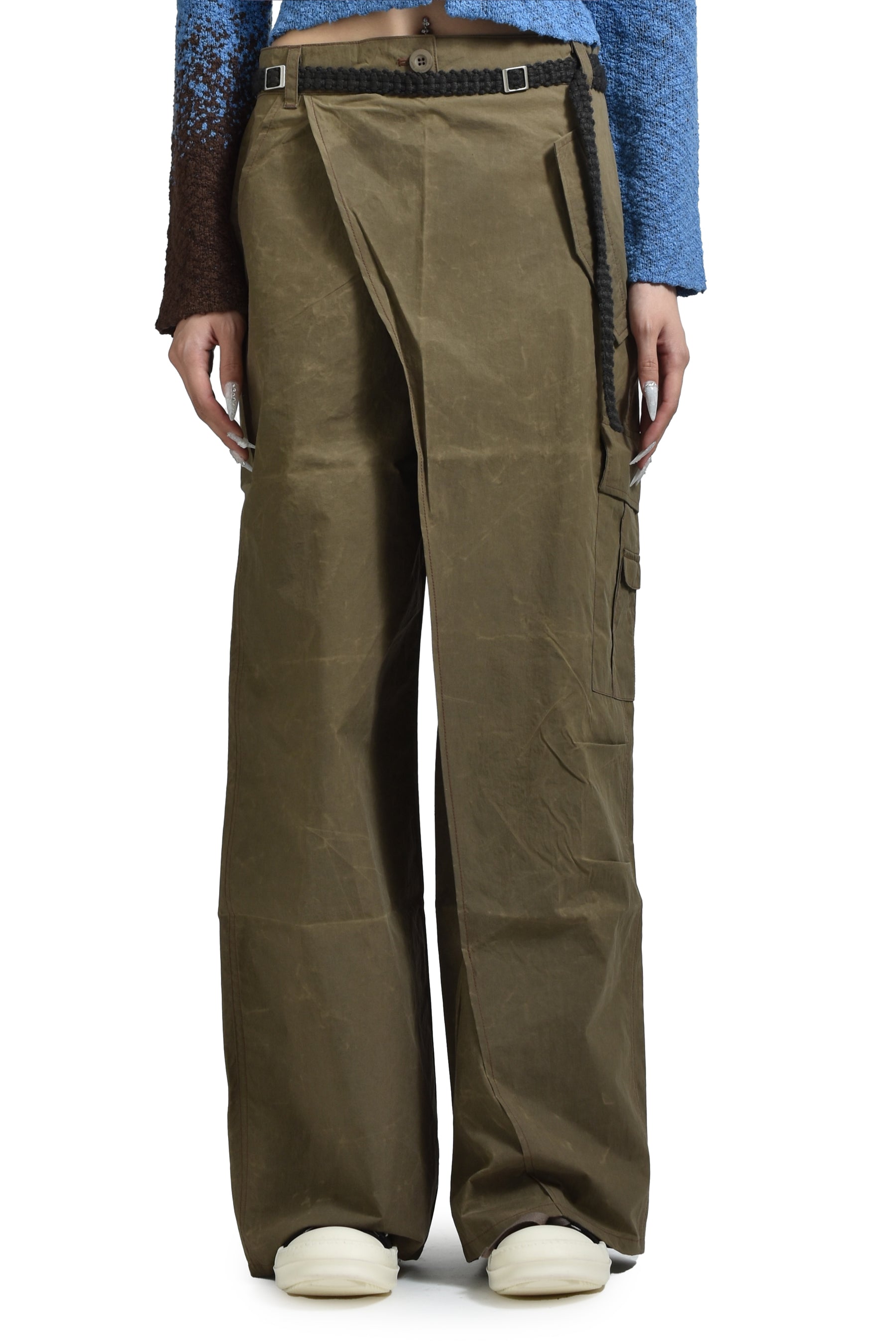 CARGO WRAP PANTS / TAUPE