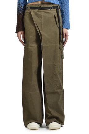 CARGO WRAP PANTS / TAUPE