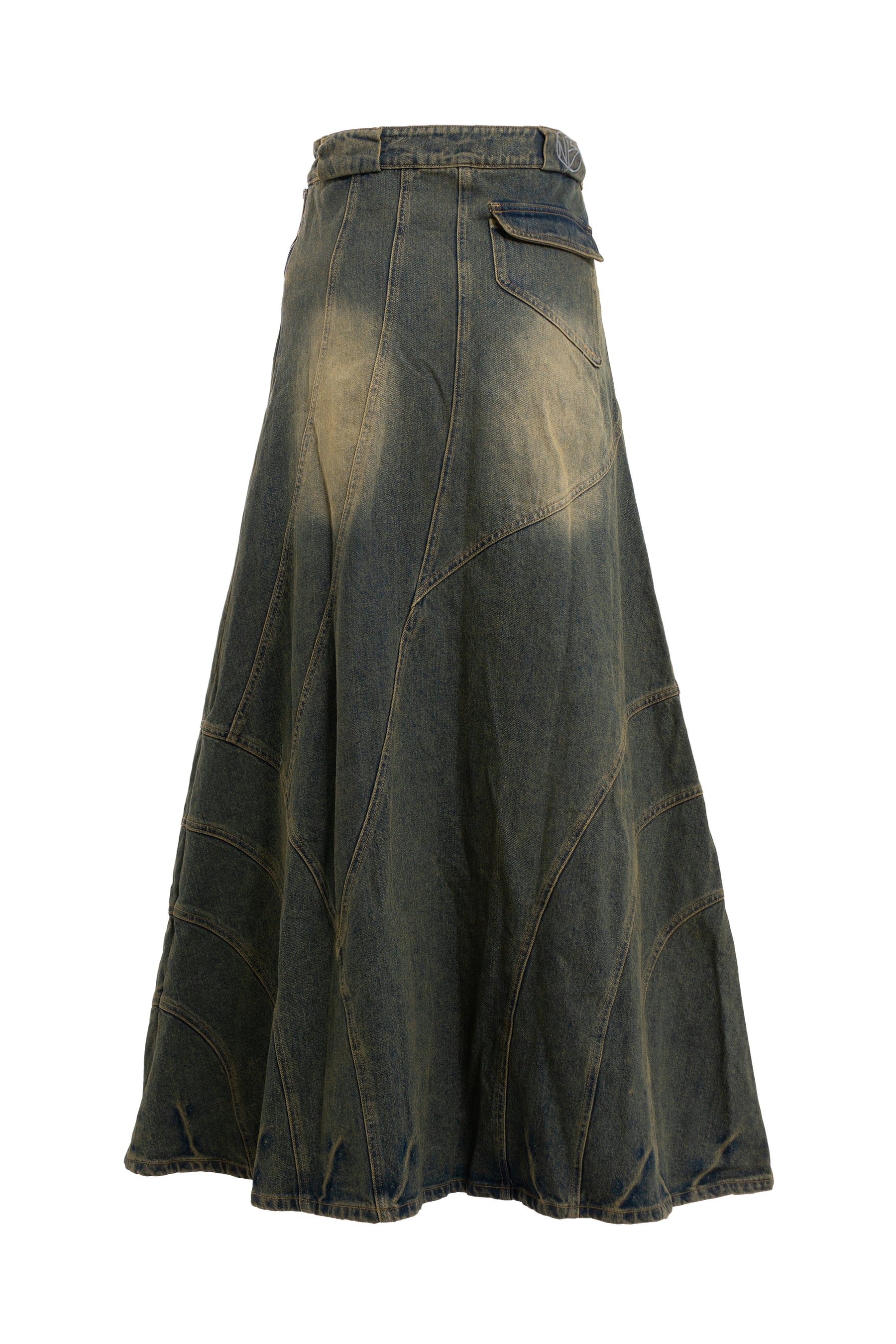 【archive】名作 Marni cotton strap skirt