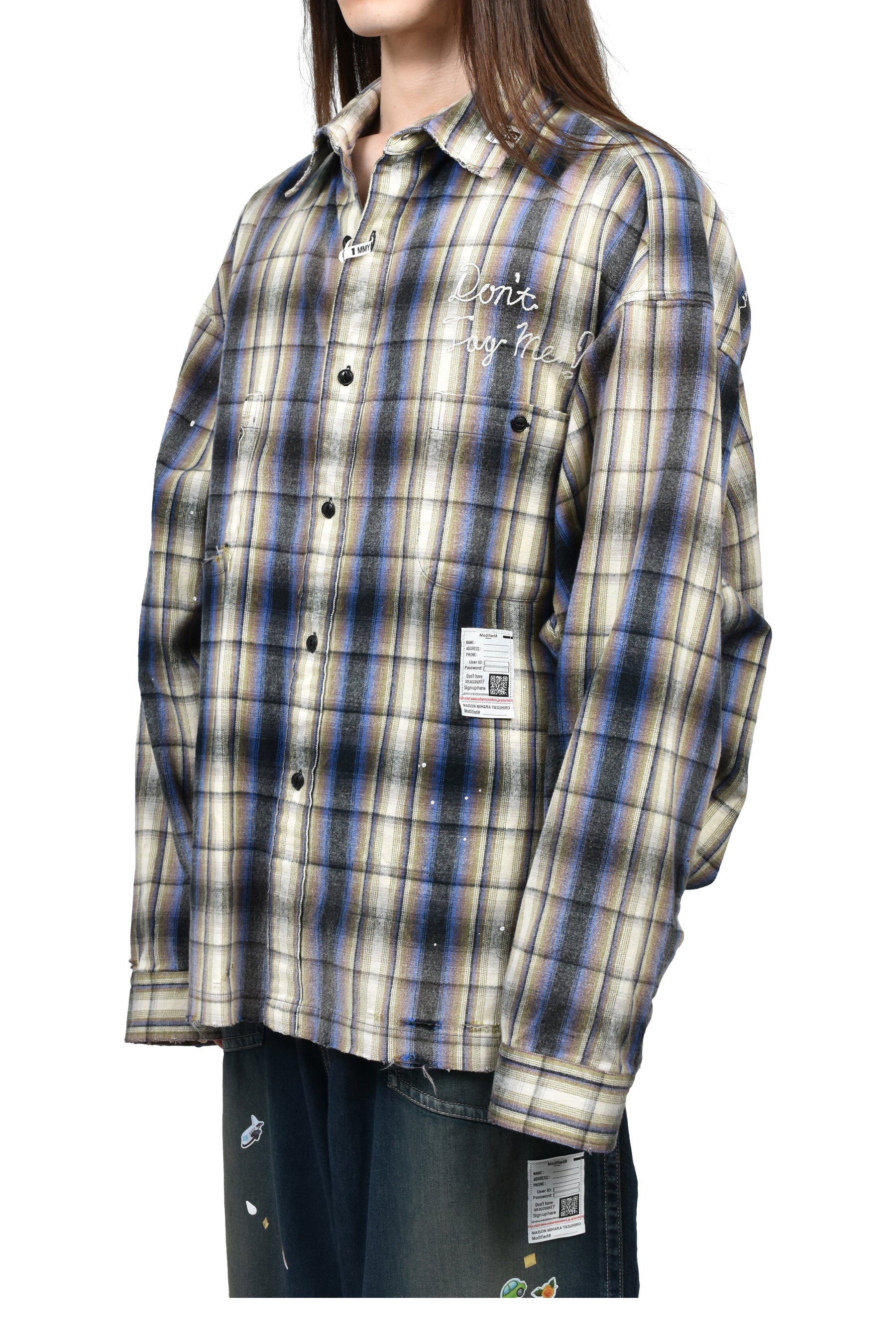 VINTAGE LIKE CHECK L/S SHIRTS / BEI
