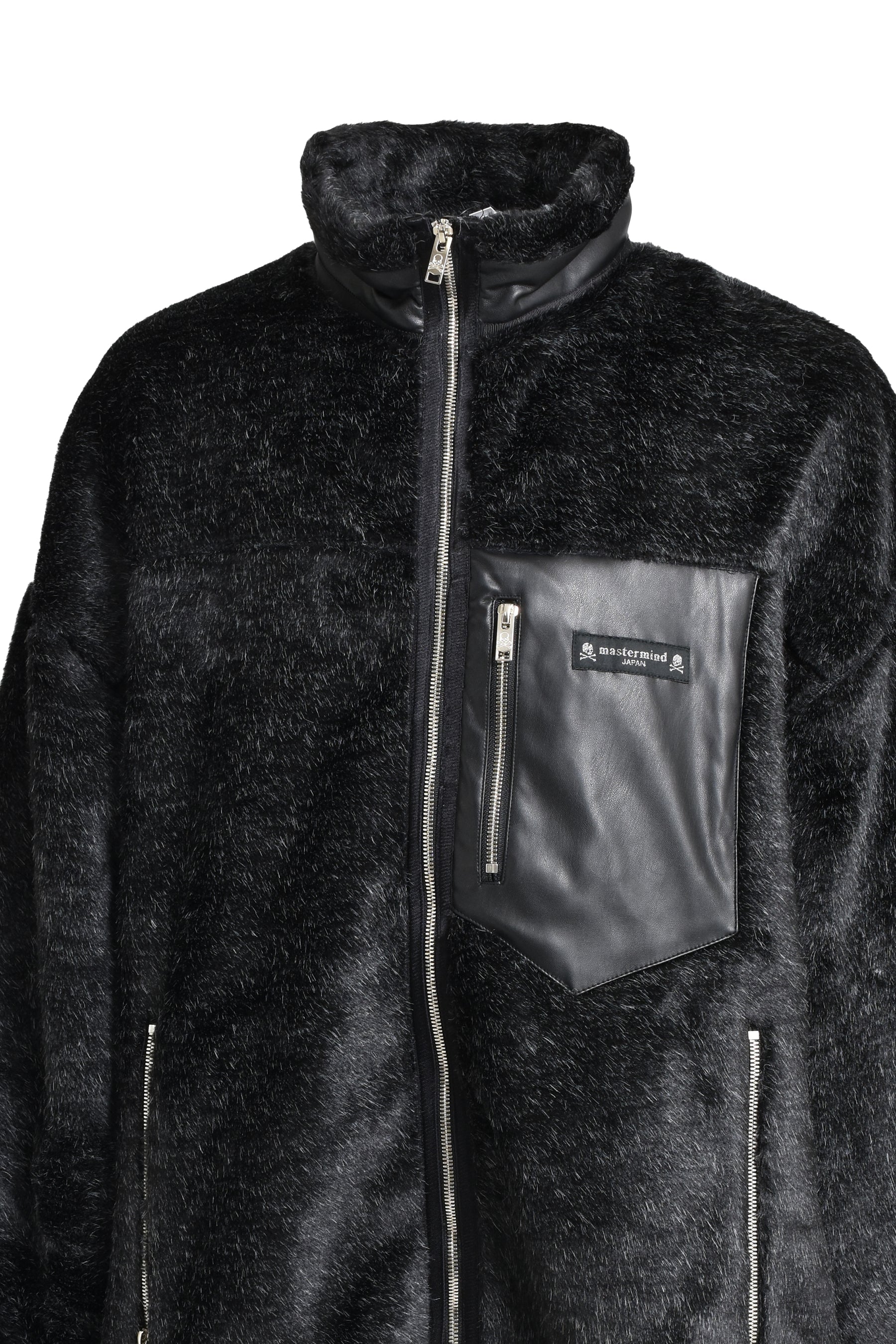 RABBIT FUR JACKET / BLK