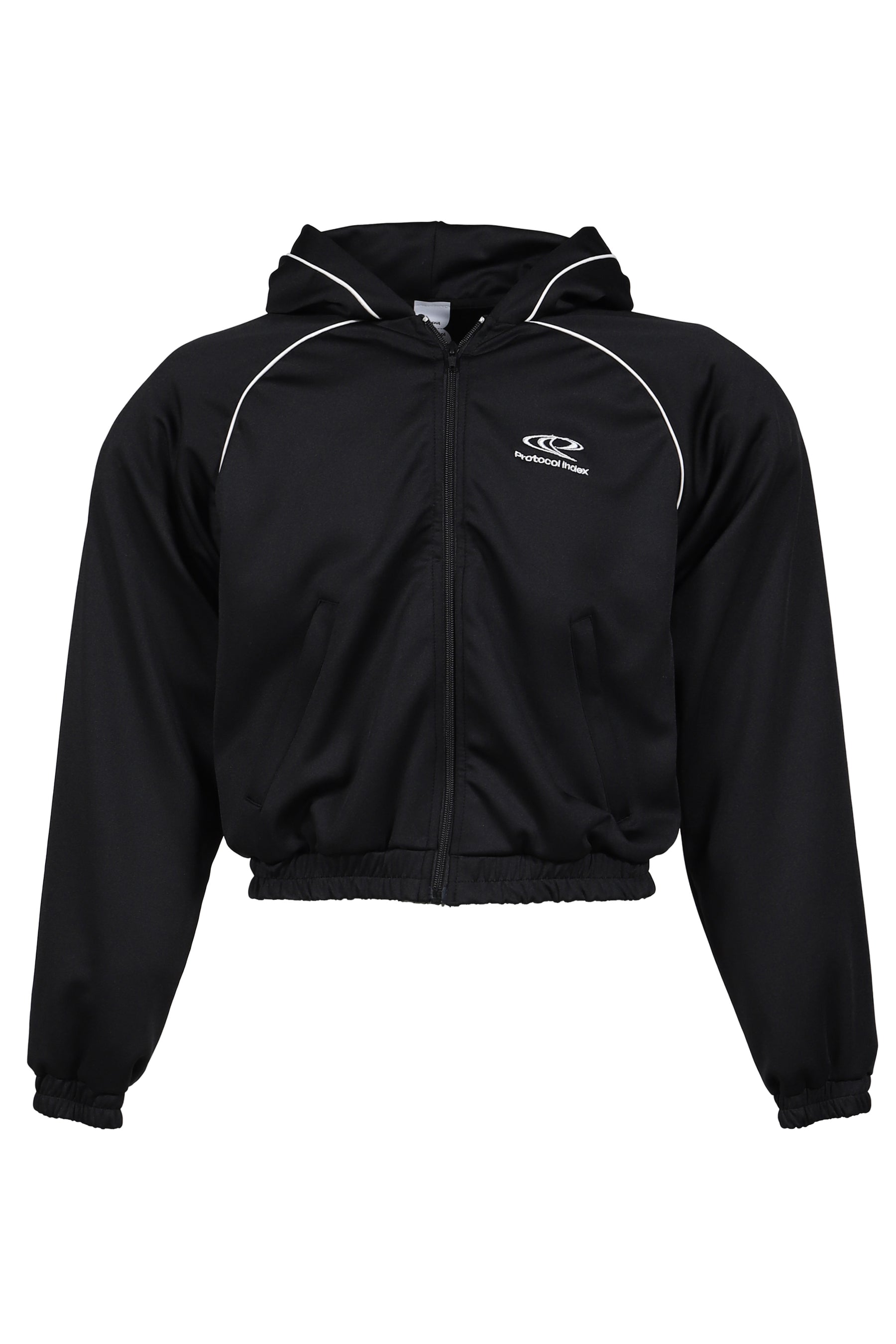 ATHLEISURE JERSEY ZIP HOODIE / BLK