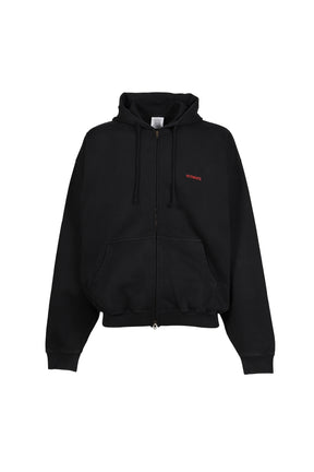 CLASSIC LOGO ZIP-UP HOODIE / BLK RED