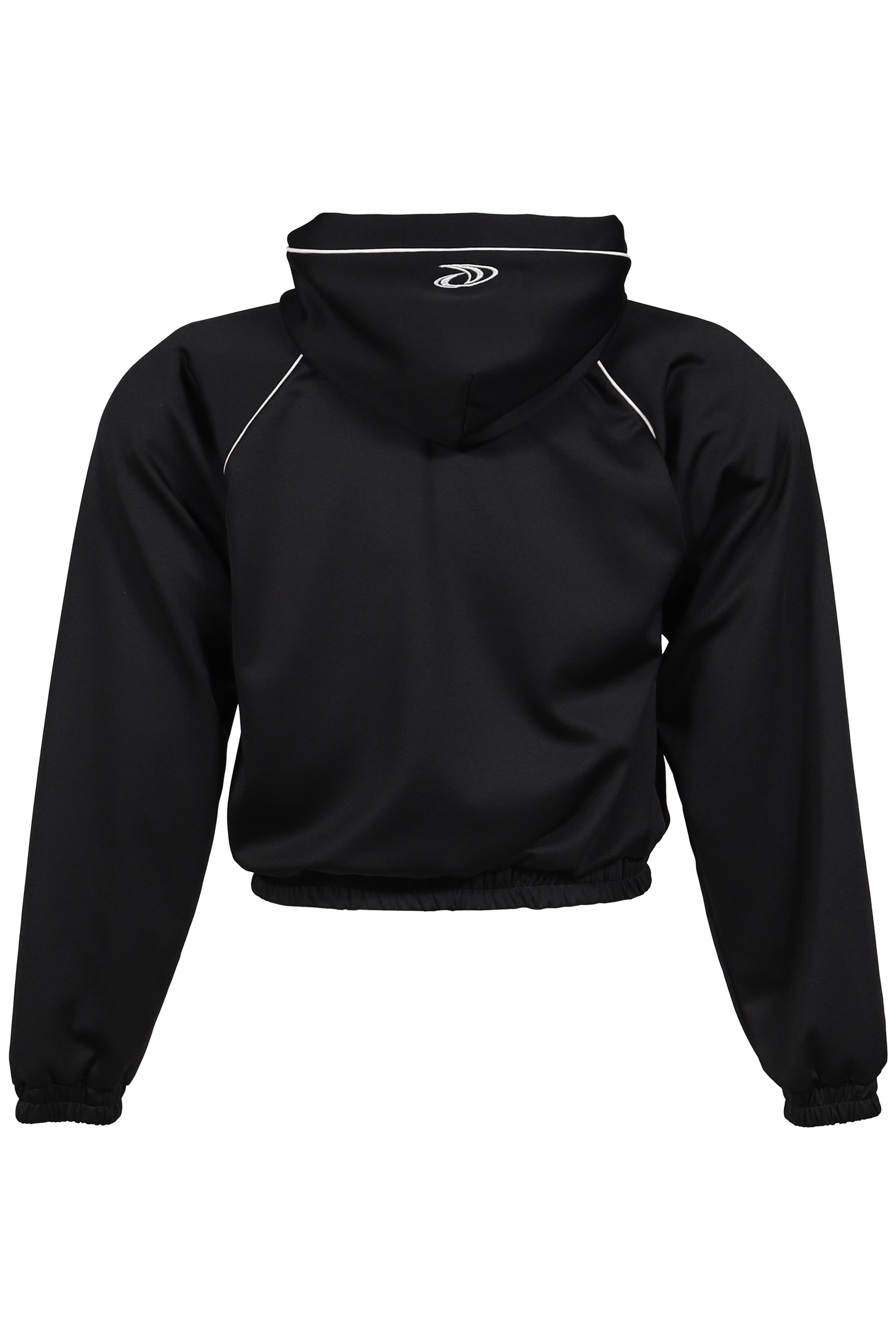 ATHLEISURE JERSEY ZIP HOODIE / BLK