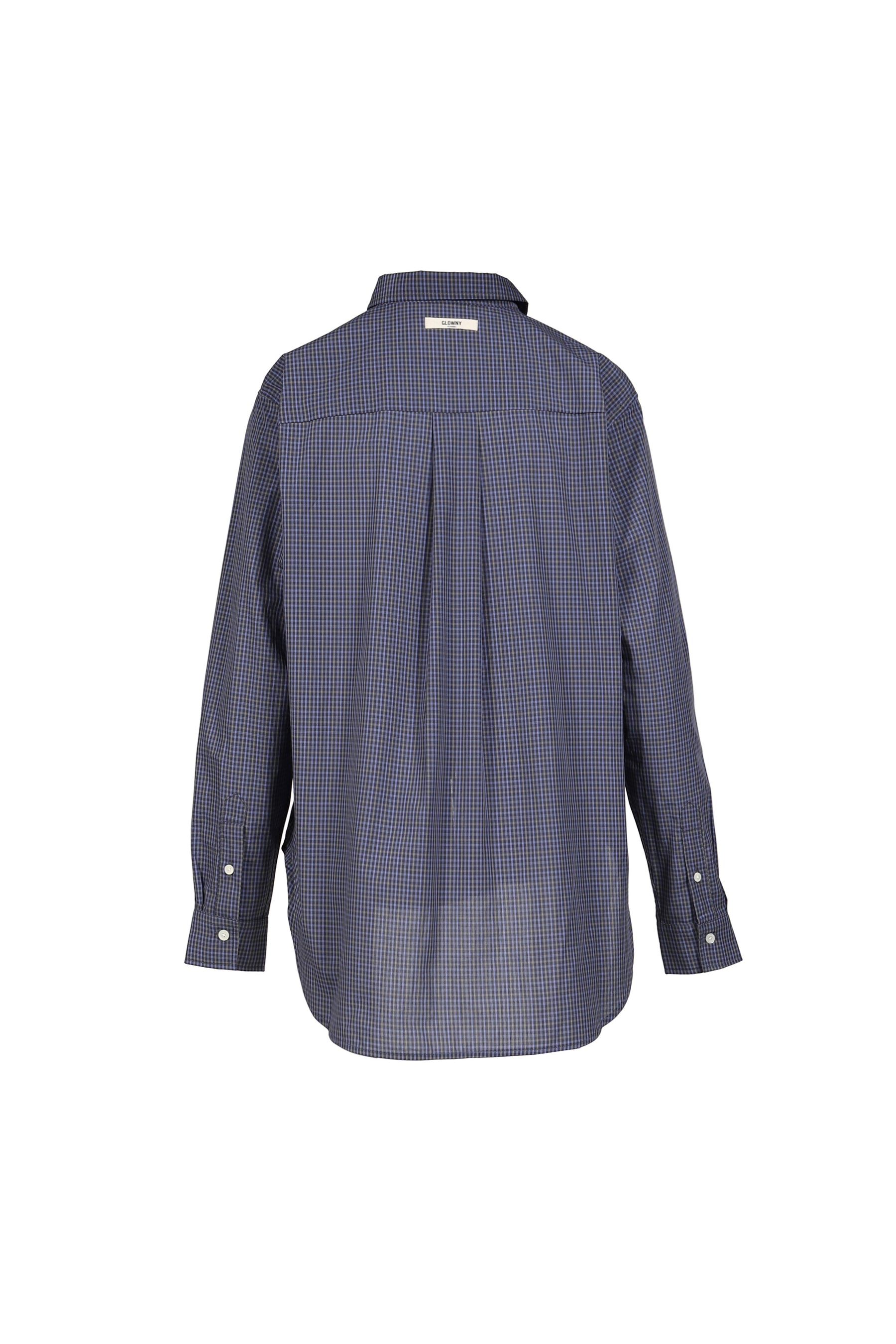 G CLASSIC EMBROIDERED BUTTON-UP SHIRT / NVY