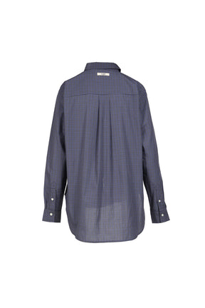 G CLASSIC EMBROIDERED BUTTON-UP SHIRT / NVY
