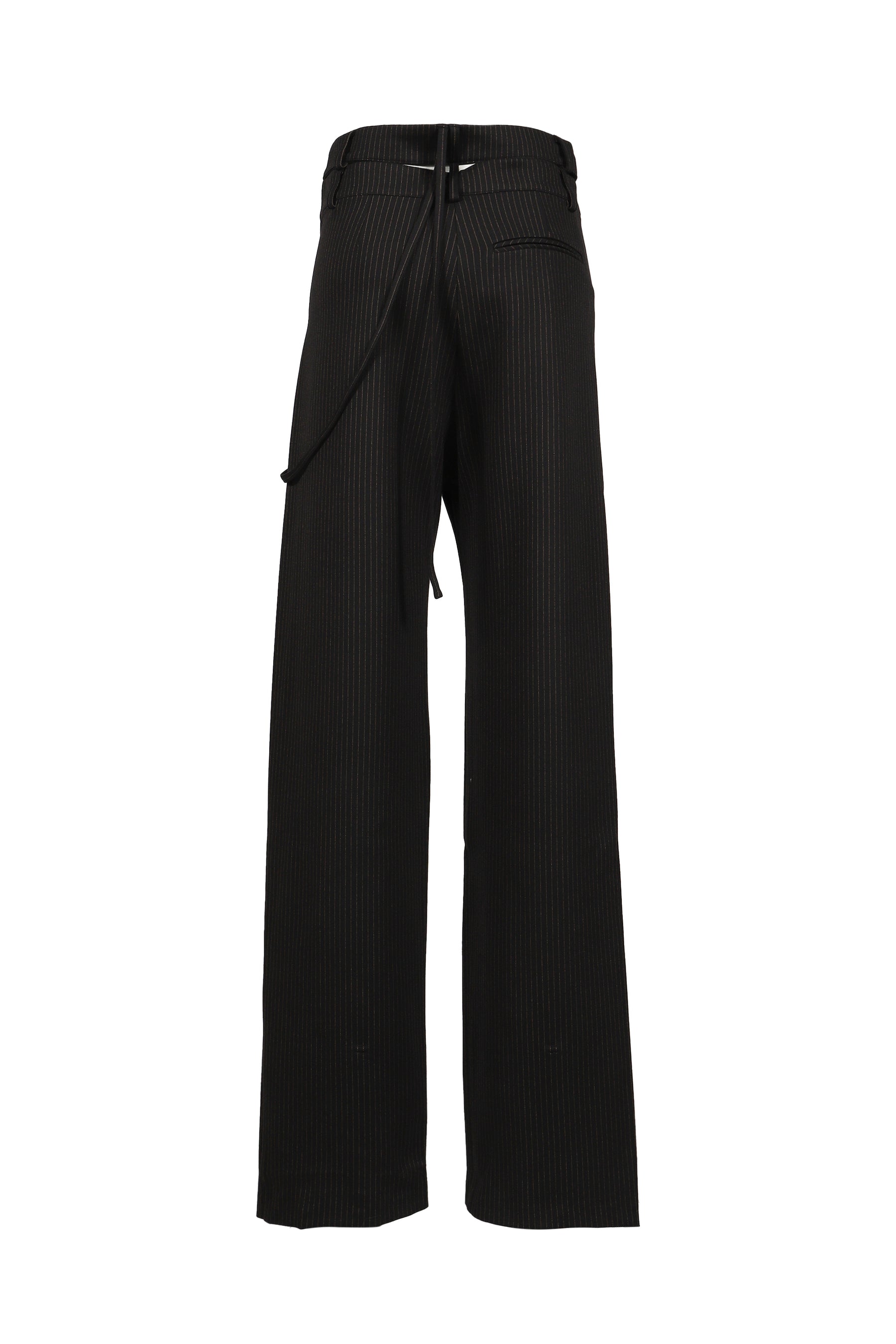 SIGNATURE WRAP SUIT PANTS / BLK