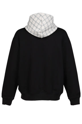 SUN FADED ZIP HOODIE KNIT / BLK
