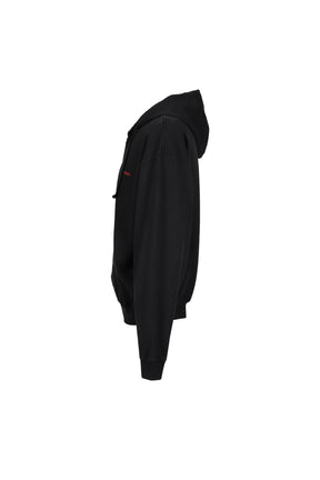 CLASSIC LOGO ZIP-UP HOODIE / BLK RED