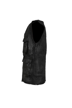 SECURITY KNIT VEST / BLK