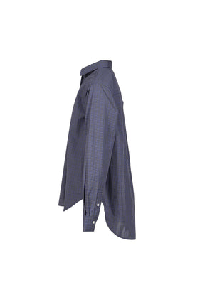 G CLASSIC EMBROIDERED BUTTON-UP SHIRT / NVY