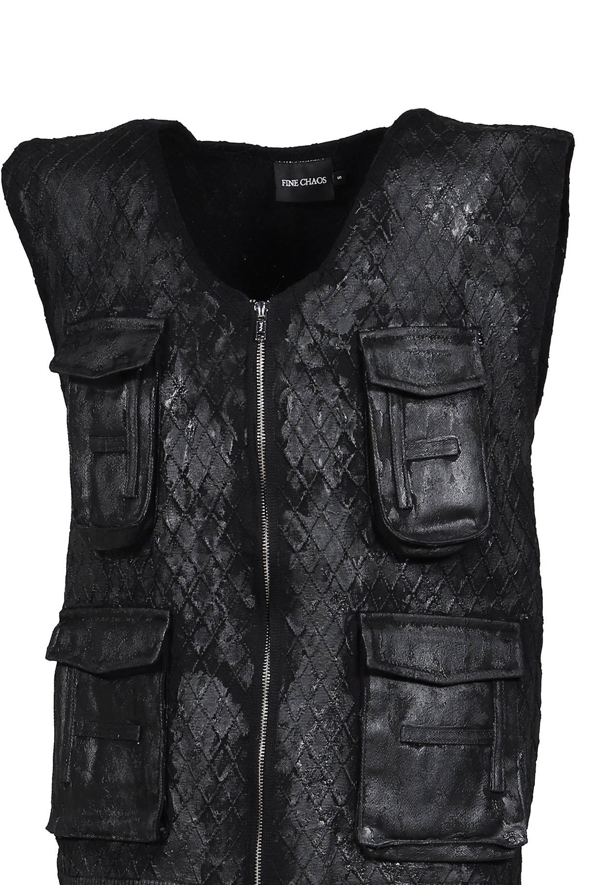 SECURITY KNIT VEST / BLK