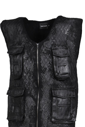 SECURITY KNIT VEST / BLK
