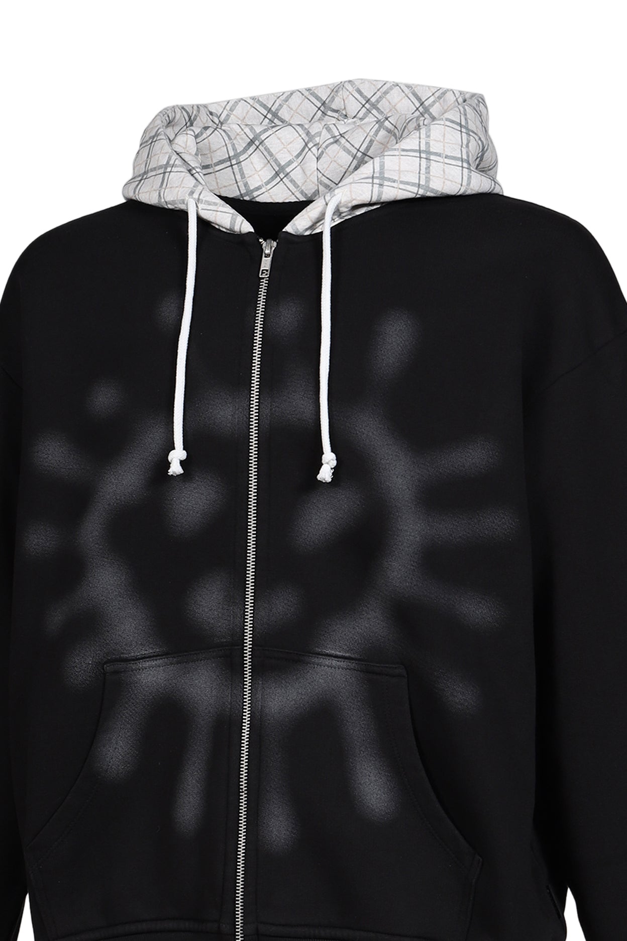 RASSVET SS26 SUN FADED ZIP HOODIE KNIT / BLK - NUBIAN