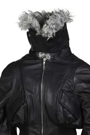 CONSUMER CROPPED BOMBER / BLK