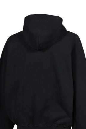 CLASSIC LOGO ZIP-UP HOODIE / BLK RED