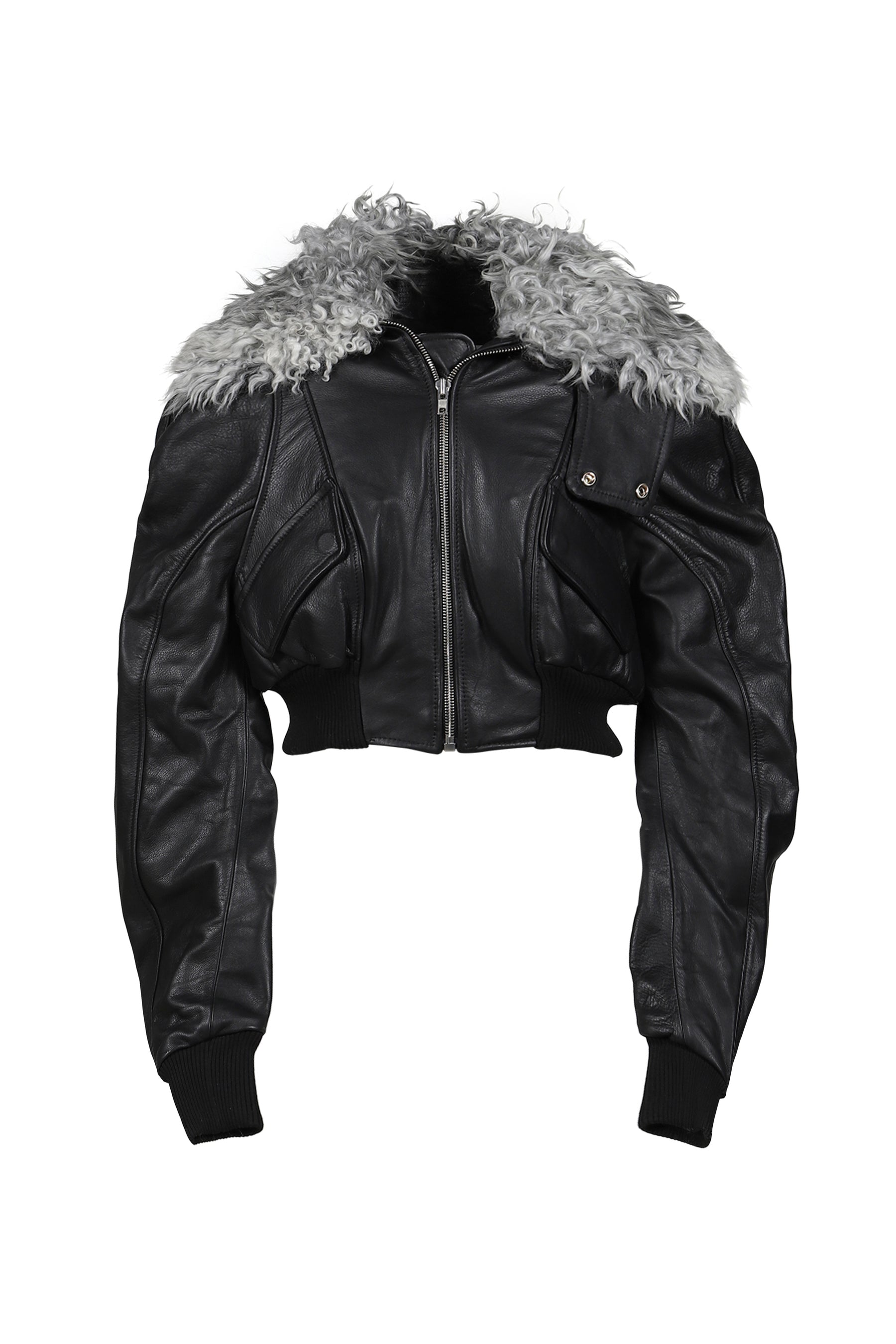 CONSUMER CROPPED BOMBER / BLK