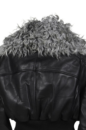 CONSUMER CROPPED BOMBER / BLK