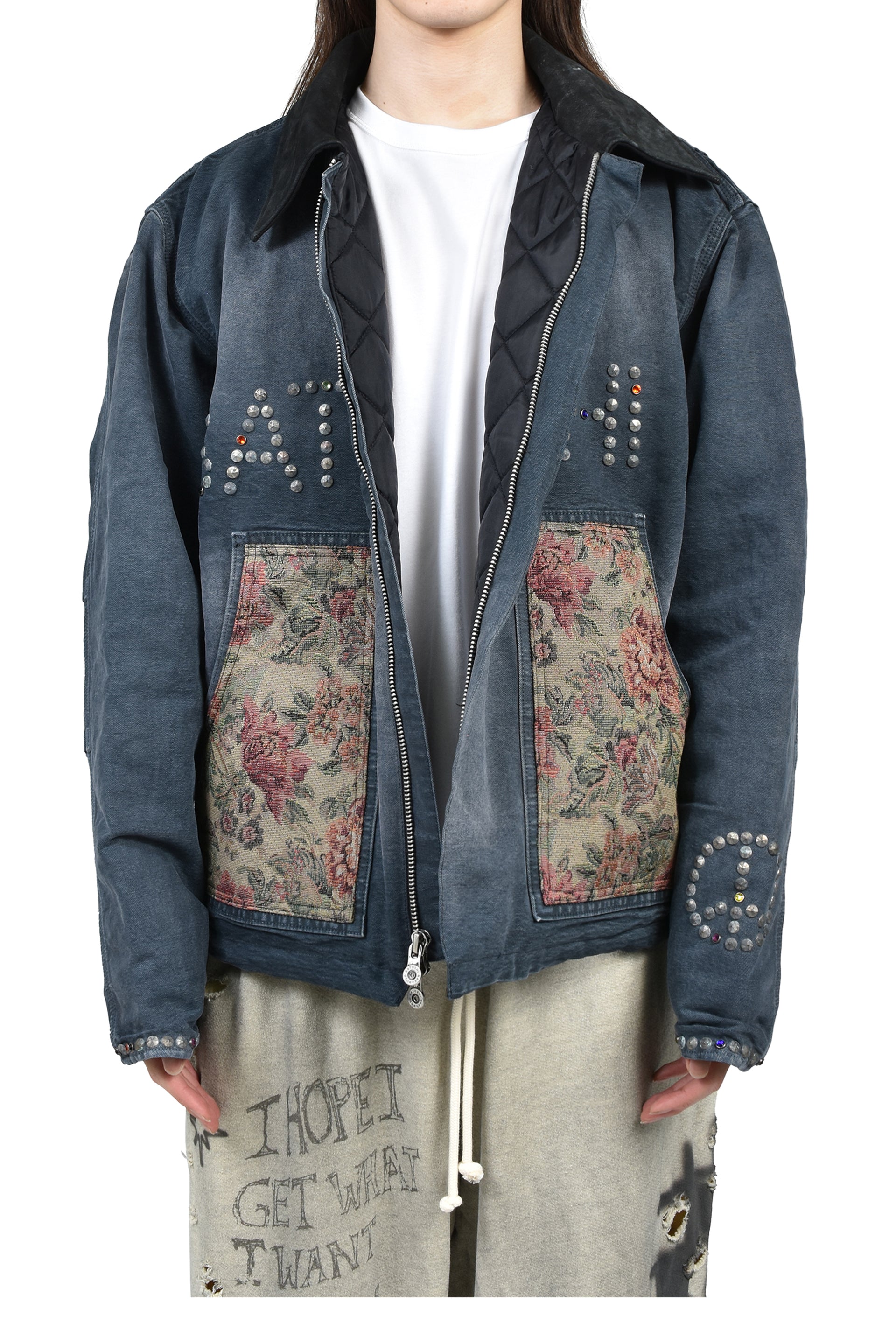 SATOSHI 9 TO 5 WORK JACKET / WASHED BLK