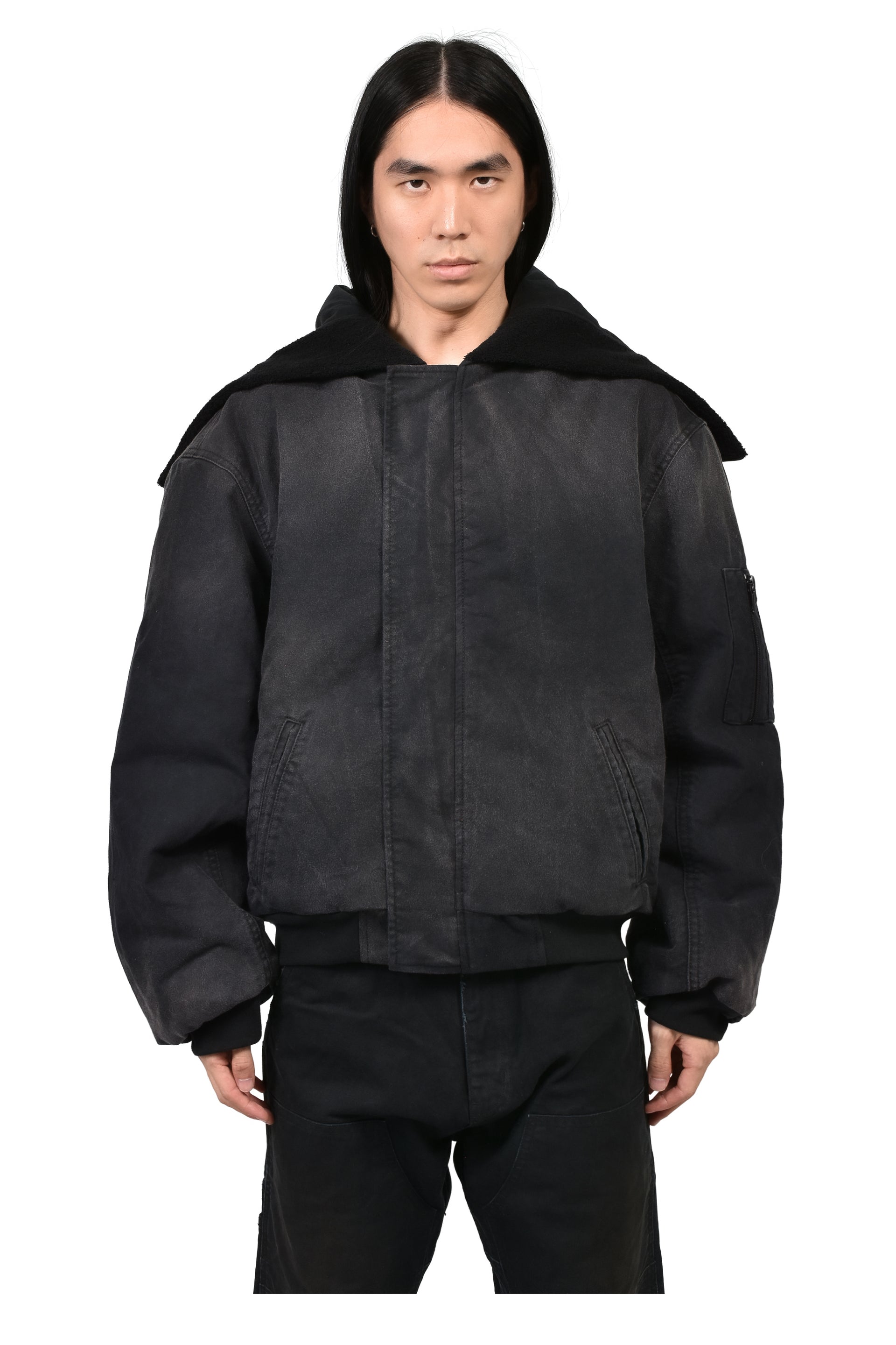 COTTON BOMBER / BLK
