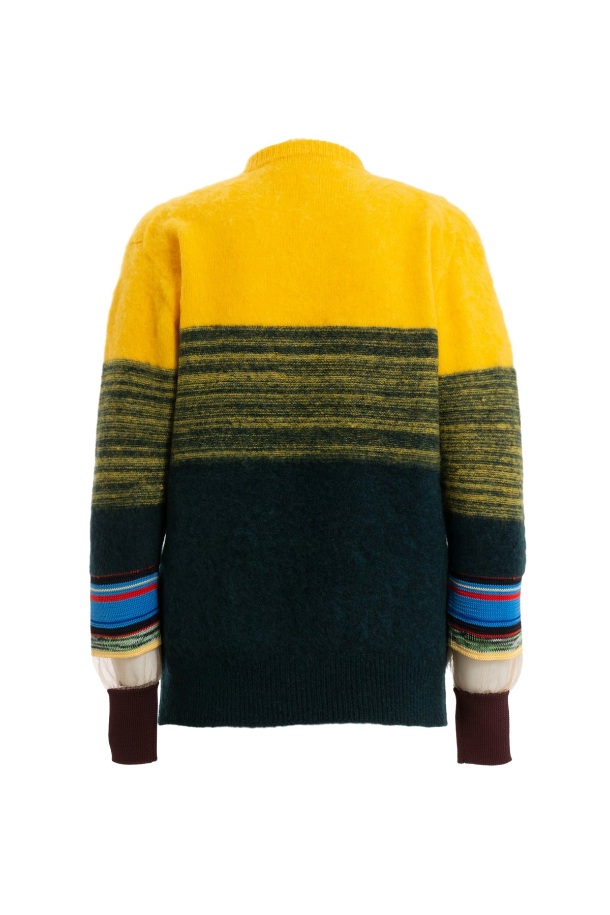 BORDER KNIT PULLOVER / YLW