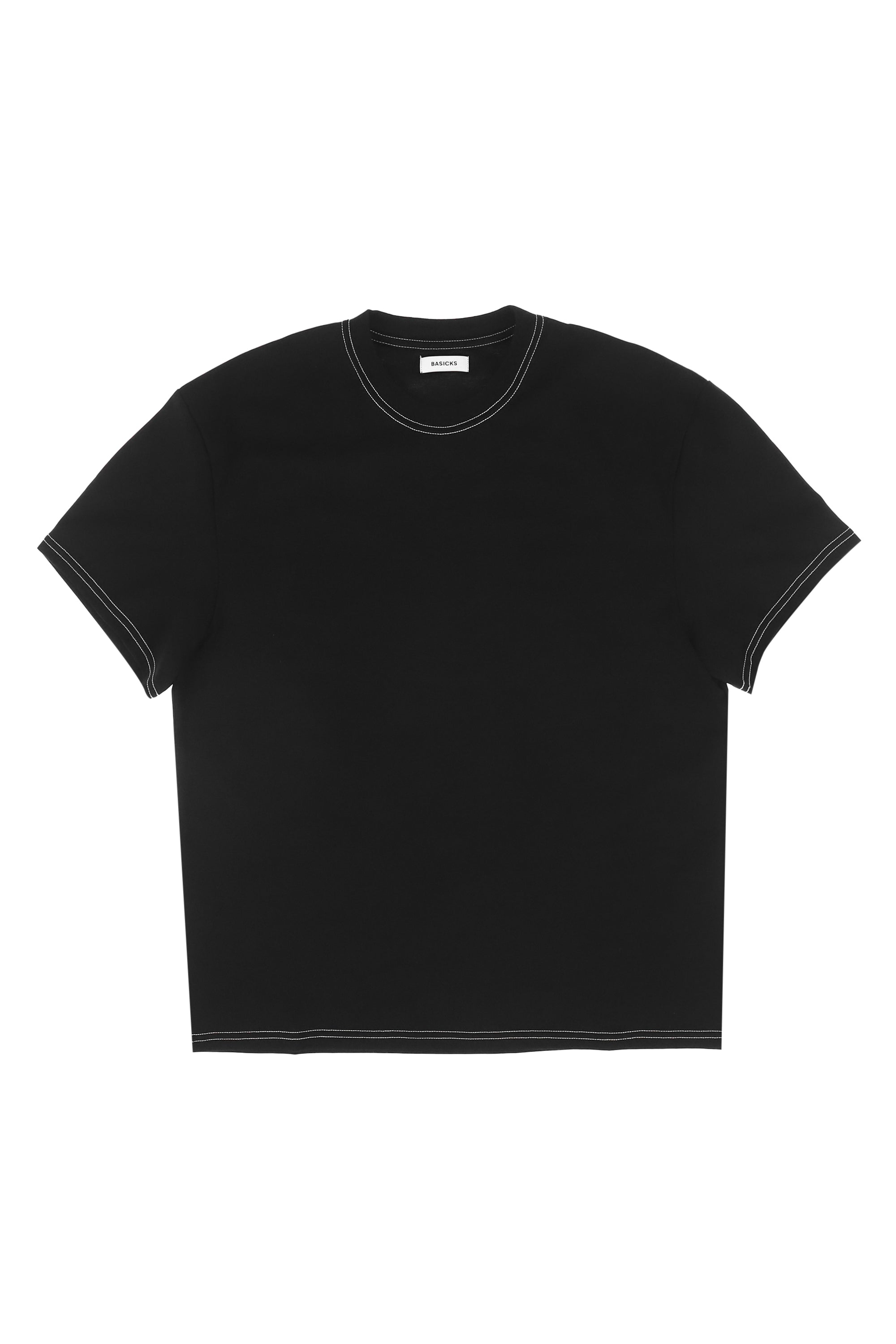 BASICKS ベイシックス SS24 SIGNATURE ORGANIC T-SHIRT / BLK - NUBIAN