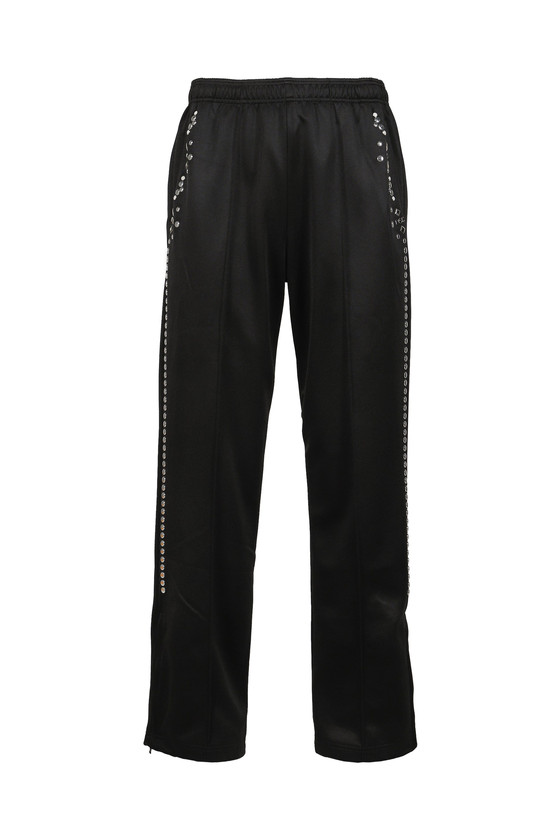 POLYESTER JERSEY TRACK PANTS / BLK