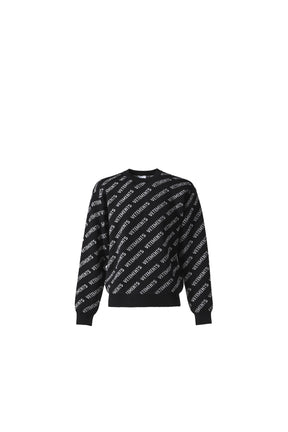 KIDS MONOGRAM SWEATER / BLK