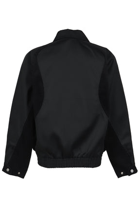 CUT UP HARRINGTON JACKET / BLK