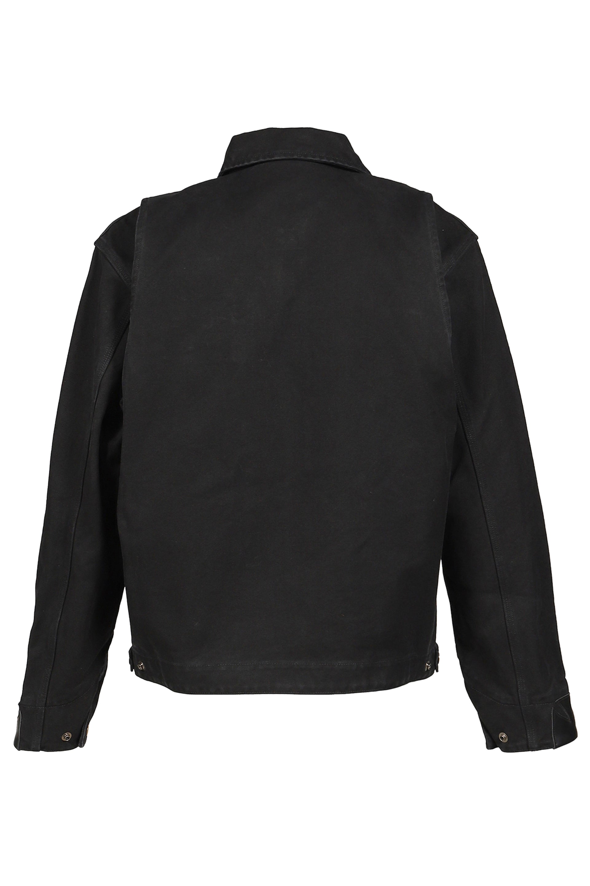 LEATHER CROSSES WORKWEAR JACKET / BLK