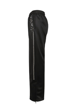 POLYESTER JERSEY TRACK PANTS / BLK