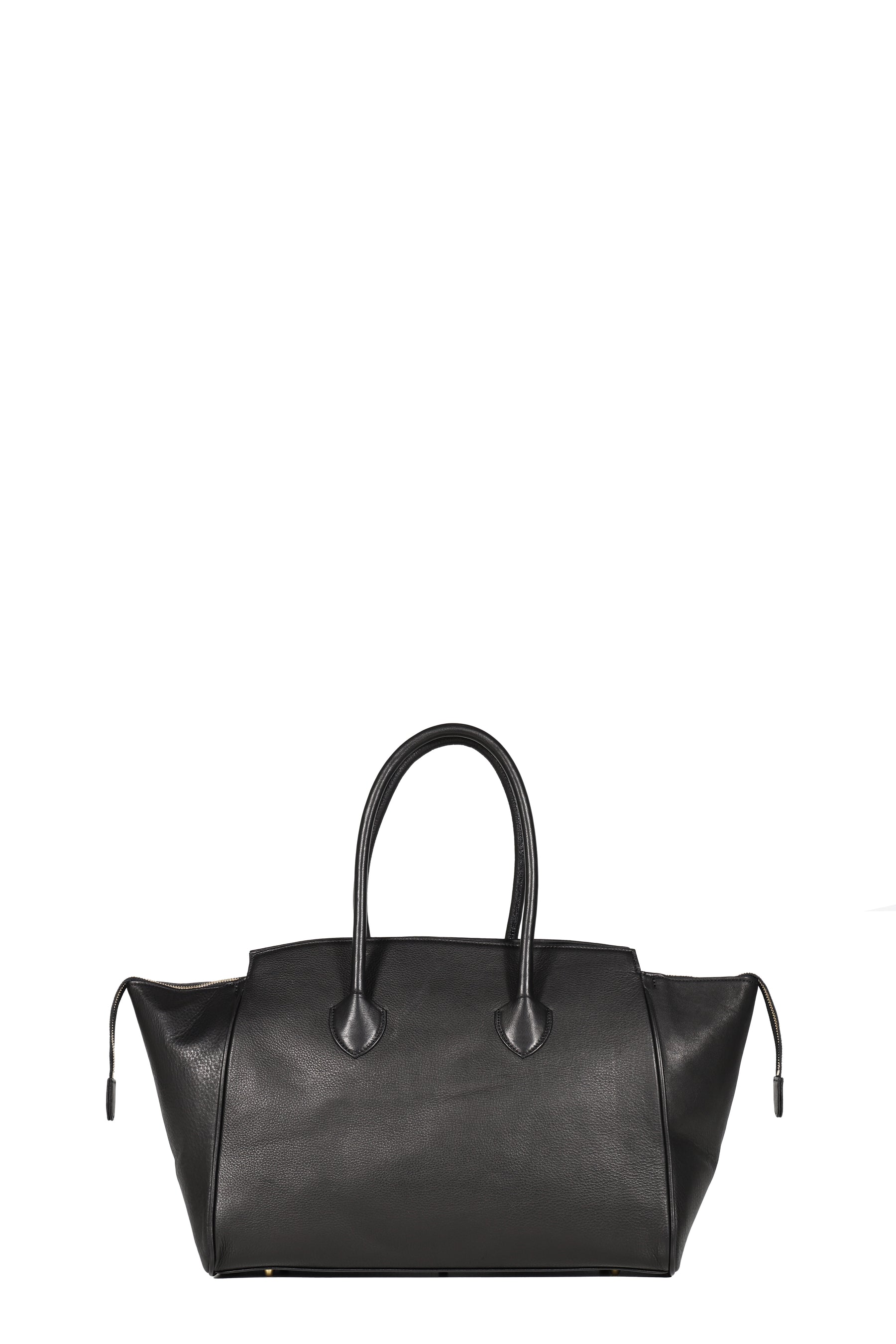 PLEADING EMOJI LEATHER BAG / BLK
