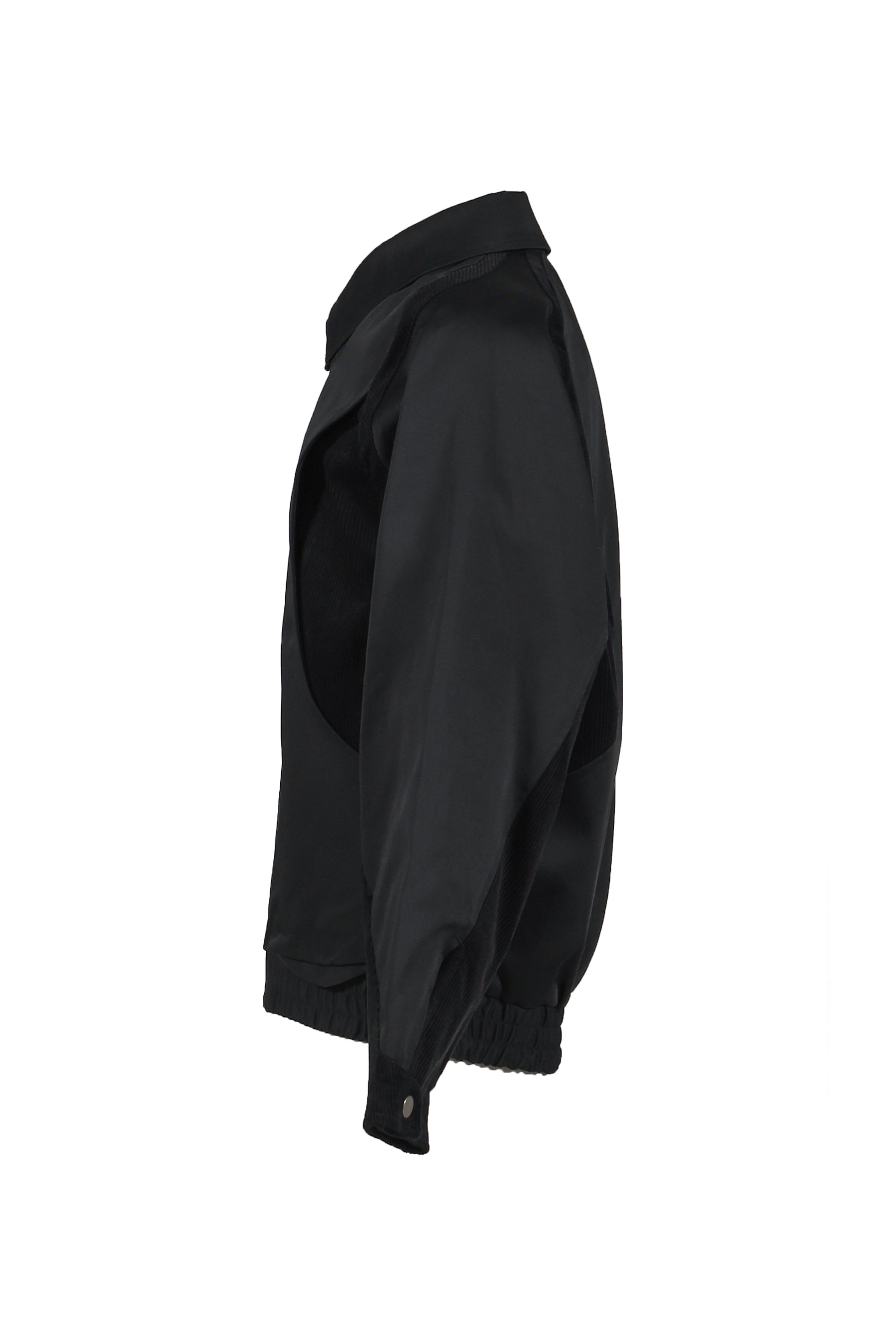 CUT UP HARRINGTON JACKET / BLK