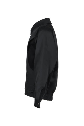 CUT UP HARRINGTON JACKET / BLK